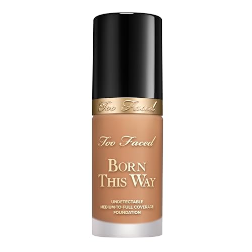 Too Faced Born This Way Natural Finish Longwear Liquid Foundation | Medium-To-Full Coverage | Hydrating + Oil Free, 1.01 fl. oz.