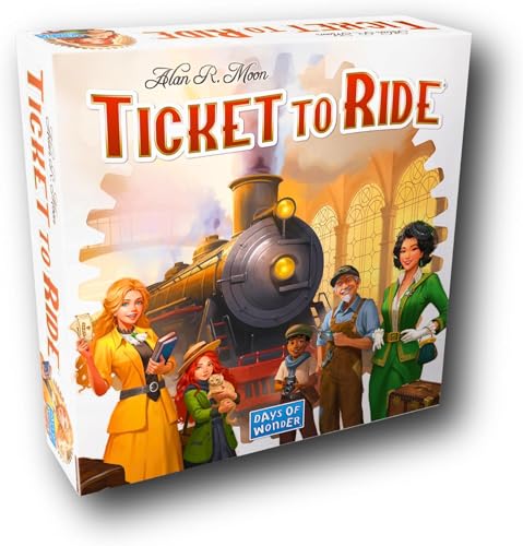 Asmodee Ticket to Ride Board Game (2025 Refresh) - A Cross-Country Train Adventure for Friends and Family, Strategy Game for Kids & Adults, Ages 8+, 2-5 Players, 30-60 Minute Playtime