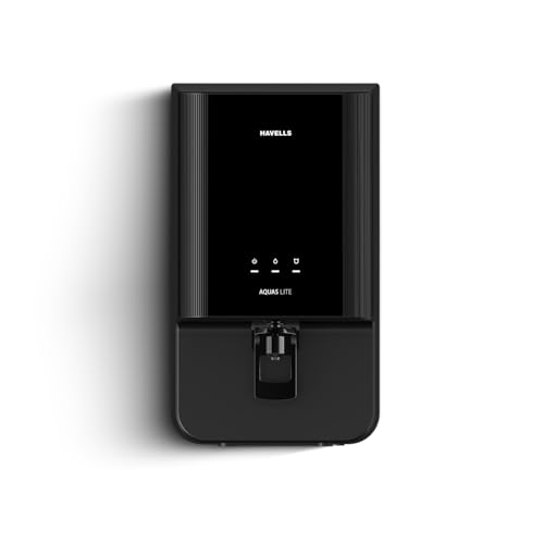 Havells Aquas Lite Water Purifier, UV + UF Purification, 4-stages, 7L Storage, Ideal for Municipal Water, Significant water savings, BIS Approved, Bla