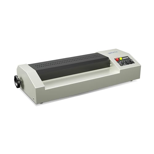 Geonix A3 Professional Lamination/Laminating Machine Hot & Cold, Jam Release | 4-Roller | 3-Min Fast Warm-Up | 330mm Width | Quiet & Portable Design |