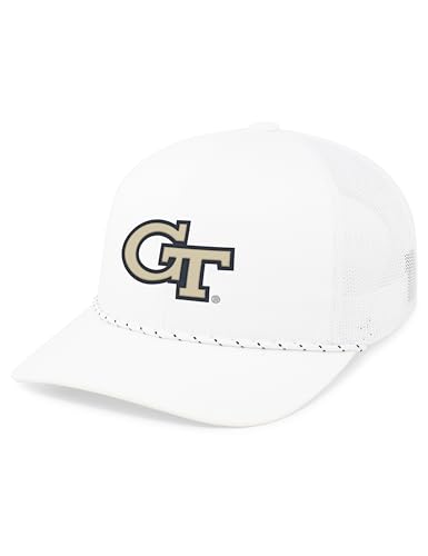 Pacific Headwear Standard NCAA Men's Collegiate Trucker Snapback Braid Cap-Official Team Logo Hat for Sports Fans, Multi