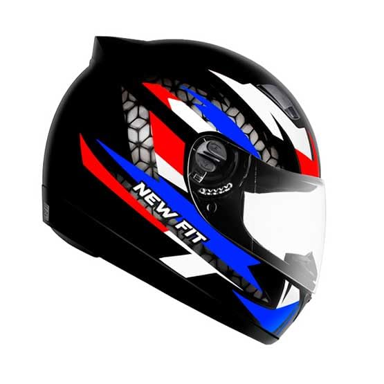EBF Capacete New Fit Control 58/Pto/Azu