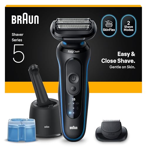 🔥 STARKER PREIS (-39%) Braun Rasierer Herren Elektrisch Series 5, Rasierapparat, 52-B7200cc, Blau
