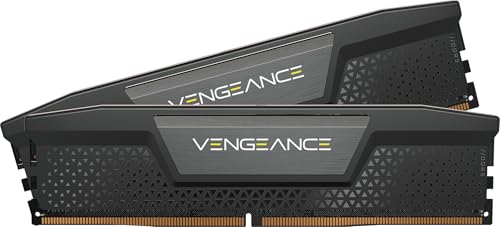 CORSAIR Vengeance DDR5 RAM 128GB (2x64GB) 6400MHz CL42-52-52-104 1.35V Intel XMP 3.0 Desktop Computer Memory – Black (CMK128GX5M2B6400C42)
