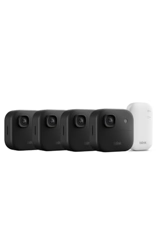 ⚡ BLITZDEAL (-65%) Blink Außenkamera 2K+ (neueste Generation) – Kabellose, intelligente Sicherheitskamera, 2K-Videoauflösung, bis zu zwei Jahre Batterielaufzeit. Sync-Basismodul enthalten – 4-Kamera-System, Schwarz