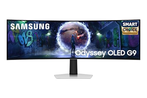Samsung 49" (124.4cm) Odyssey OLED G9 Curved Gaming Monitor (Smartchoice) Dual QHD 5120 x 1440|240Hz|0.03ms|DCI 99%|OLED Safeguard|FreeSync Premium Pr