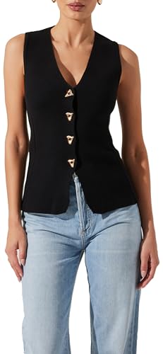 ASTR the Label Women's Jayce Sweater Vest, Black