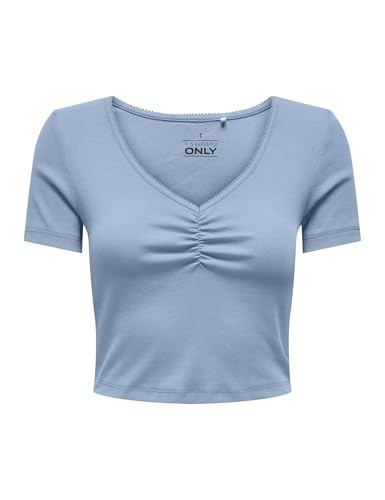 🔥 STARKER PREIS (-50%) ONLY Onlbetty Life S/S Scallop V-Neck Cc JRS