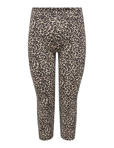 (-46%) ONLY CARMAKOMA Damen Cartime Life Calf AOP Leggings Noos, Black, L