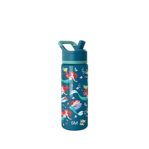 Simple Modern Disney Little Mermaid Kids Water Bottle & Toddler Cup | 18oz