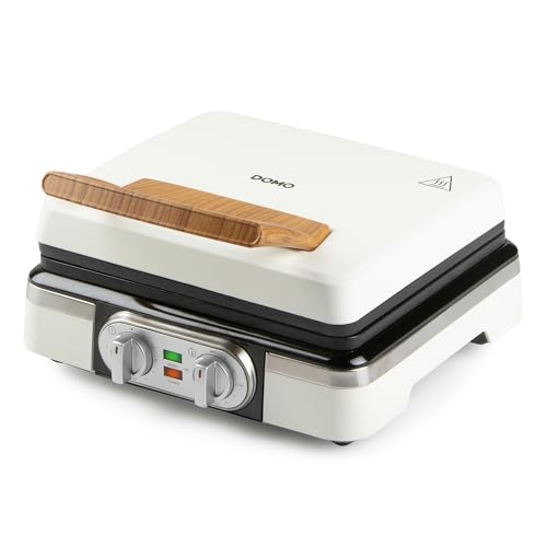 (-35%) DOMO Belgisches Waffeleisen – 1520W mit Timer, Keramikbeschichtung