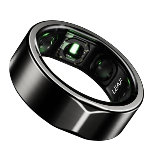 Leaf Halo Smart Ring | Health Tracker | Sleep, Fitness, Stress | Includes 30+ Workout Modes | Battery upto 10 Days | Buy Sizing Kit First | Track Step