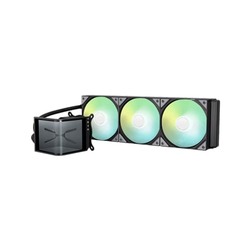 TRYX Panorama SE 360 ARGB 360mm AIO Rotatable 6.67'' AMOLED Curved Screen 3D Anamorphic Effect Customizable AIO Cooler 360mm Asetek Adela Pump 280w TDP ARGB Fan Intel LGA 1851/1700 AMD AM5/AM4