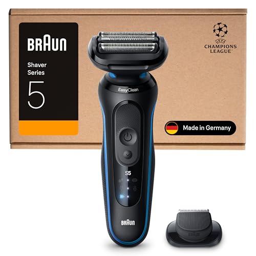 🔥 STARKER PREIS (-50%) Braun Rasierer Herren Elektrisch Series 5, Rasierapparat, 52-B1200si, Blau