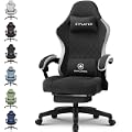 GTPLAYER Gaming Chair with Linkage Armrests and Footrest