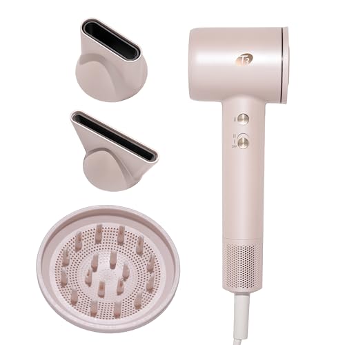 T3 LuxeDry High-Performance Hair Dryer Set with Drying Concentrator, Styling Concentrator & Diffuser Attachments |Fast, Powerful Drying & Styling |for All Hair Types