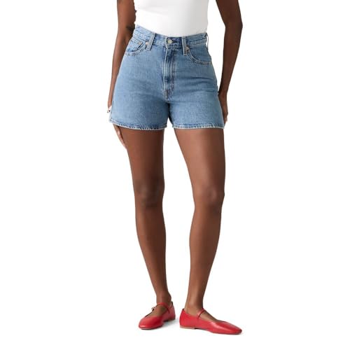 Levi's Women's Cinch Mid-Thigh Short, (New) Twisted Stone (Non Stretch), 31