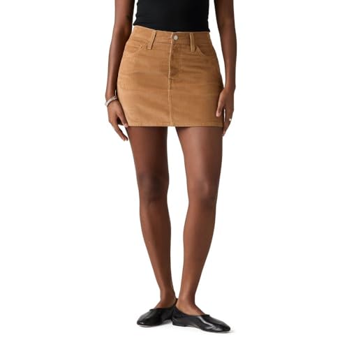 Levi's Women's Icon Skirt, (New) Sweet Honey (Corduroy), 34