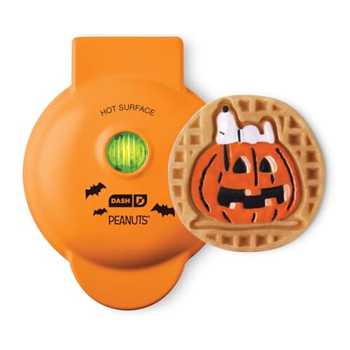 Peanuts x Dash Snoopy Jack-o-Lantern Mini Waffle Maker