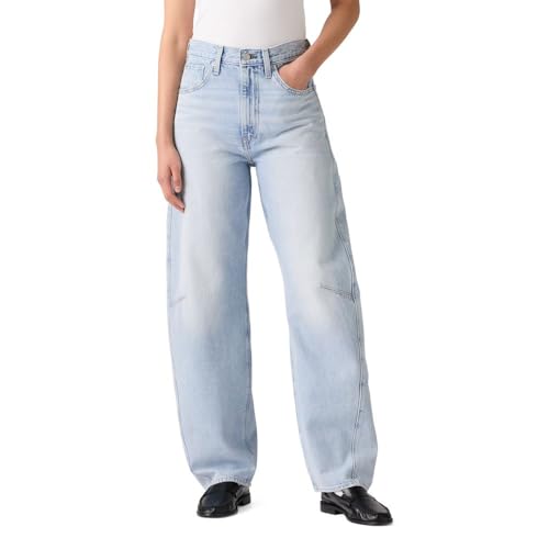 Levi's Women's Cinch Barrel Jeans, (New) Abraided Art (Non Stretch), 33