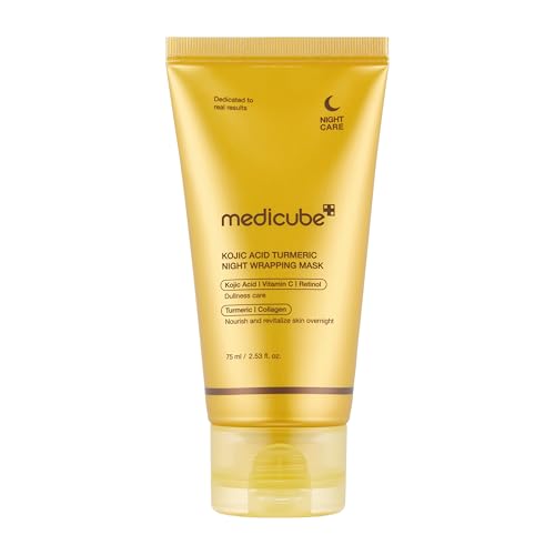 Máscara Noturna medicube, Com Ácido Kójico e Cúrcuma, 75ml | Wrapping