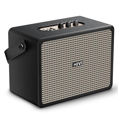 Mivi SuperBox Classic 120W Portable Bluetooth Speaker [New Launch] | Premium Sound with Built-in Subwoofer, Bass & Treble Control Knobs, AUX & USB Sup