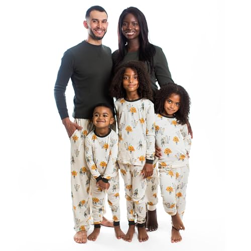 Burt's Bees Baby Family Matching Holiday Pajamas - Organic Cotton PJs for Infants, Toddlers, Kids, Men, and Women