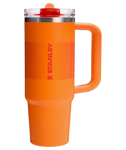 Stanley Quencher ProTour Flip Straw Tumbler with Leakproof Lid 30 oz | Built-In Straw and Handle | Cup Holder Compatible for Travel | Insulated Stainless Steel Cup | BPA-Free | Goldenrod Fade