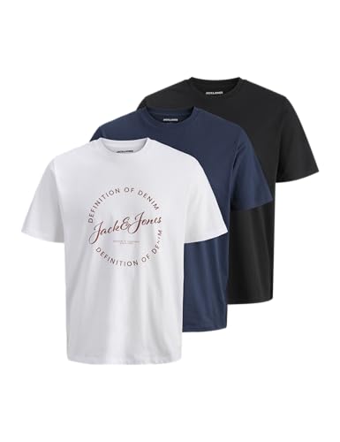 (-55%) JACK & JONES Jjgrayson Tee Ss Crew Neck 3Pk Mp