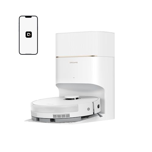 (-33%) dreame D20 Pro Plus Saugroboter, 13.000 Pa Saugkraft, DuoBrush für Tierhaare, Eckenrein, Selbstentl, Hindernisverm. m. LDS-Navigation & Laser, saugt und wischt, Hartböden & Teppiche, 5.200 mAh Akku