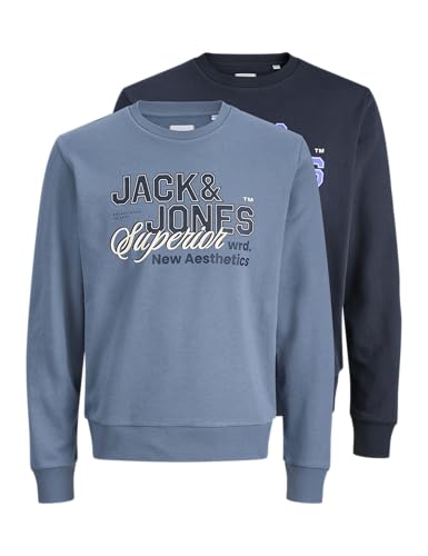 🔥 SELTEN SO GÜNSTIG (-43%) JACK & JONES Jjelogo Sweat Crew 2 Col Ss26 2Pk Mp