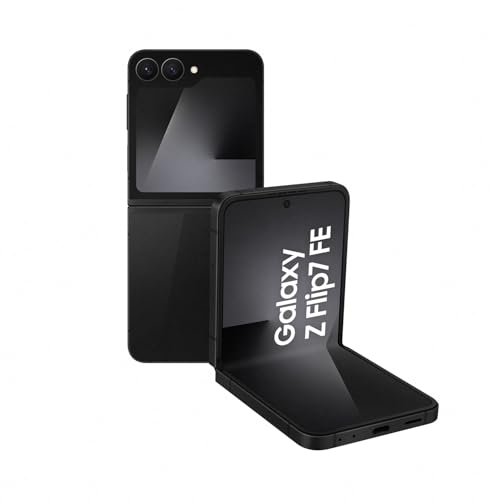 (-29%) Samsung Galaxy Z Flip7 FE AI Smartphone mit Galaxy AI, KI-Handy mit Android, Faltbares Design, Breites Frontdisplay, 50-MP-Weitwinkelkamera, 128 GB, 8 GB RAM, Black, 3 Jahre Herstellergarantie