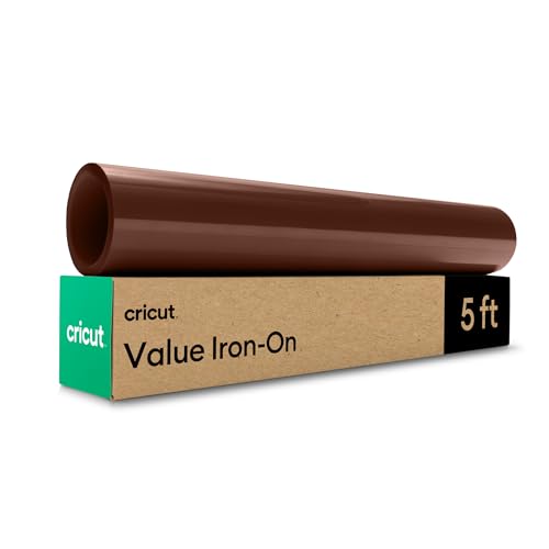 Cricut® Value Iron-On, Brown (12 in x 5 ft) - HTV Heat Transfer Vinyl