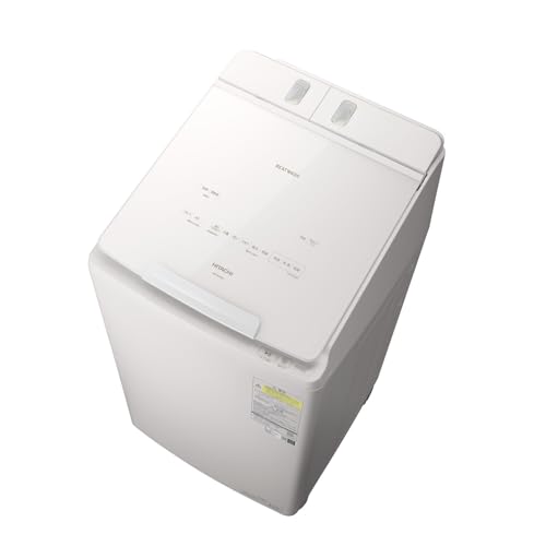 [BW-DX100M(W)] ビートウォッシュ 日立 洗濯機 タテ型洗濯乾燥機 洗濯・脱水容量10kg 洗濯〜乾燥・乾燥容量5.5kg 液体洗剤・柔軟剤 自動投入 ホワイト 2