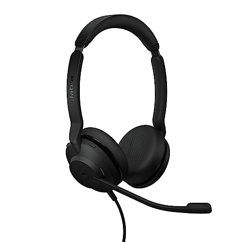 Jabra Evolve2 30 SE (2025 Version) Wired Dual-Ear Headset with Microphone for Work – Computer Headset - New USB-A and USB-C Cable - Works with All Online Meeting Platforms - Black