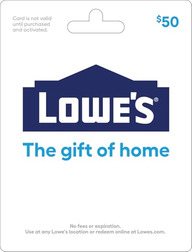 Lowe's Physical Gift Card - $50