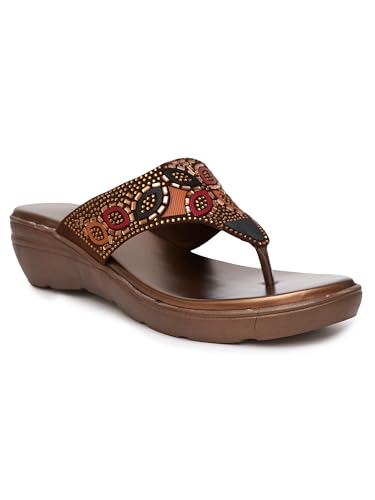 Women's Elevate Comfort Flat Sandals Cushioned Adjustable & Stylish Slip-Resistant Design For Girls/Ladies Black