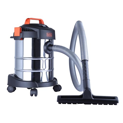 BLACK+DECKER BDWDS12-IN Corded WET & DRY Vacuum Cleaner For Home,1000 Watts,18.5 kPA Suction Power,12L Tank Capacity, 5m CABLE, Blower Function,Sponge