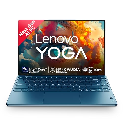Lenovo Yoga Slim 9 Intel Evo Core Ultra 7 258V Touchscreen Laptop (32GB RAM/1TB SSD/14 (35.5cm)/4K WQUXGA OLED/AI PC AI Now/Copilot+ PC/Windows 11/Off