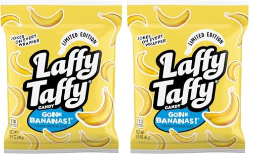 Laffy Taffy Mini Bar Bag,Bana...affy Candy,3.5 oz (Pack of 2