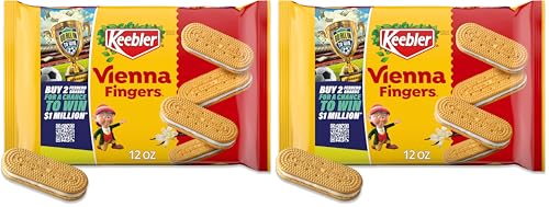Keebler Vienna Fingers Creme Filled Sandwich Cookies, 12 Oz. (Pack of 2)