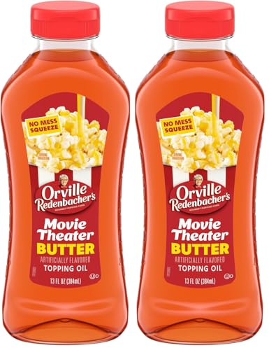 Orville Redenbacher's Popcorn Oil, Movie Theater Butter Flavor, 13 fl oz. (Pack of 2)