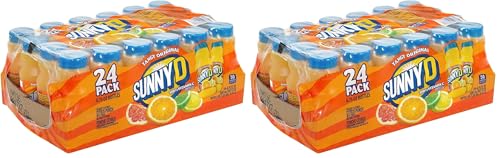 Sunny Delight Tangy Original Orange Flavored Citrus Punch, 6.75 oz., 24/Pack (01286) (Pack of 2)