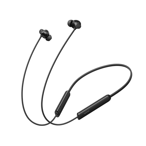 realme Buds Wireless 5 Lite in Ear Bluetooth Neckband with 12.4 mm Dynamic Bass Boost Driver,Upto 35 Hours Playback,45ms Low Latency,IP55 Dust & Water