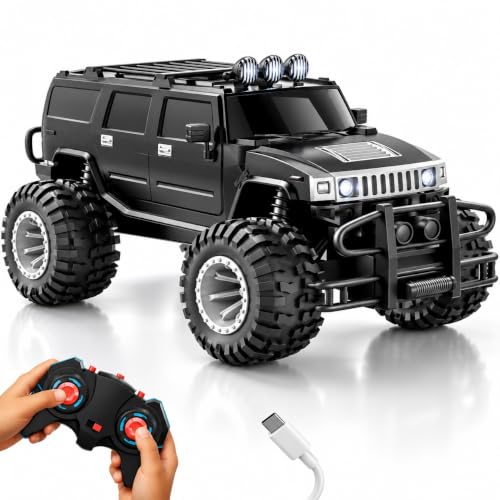 Lifelong Beast Off Roader Remote Control Car Toy for Kids, 2.4GHz High-Speed Monster Truck SUV, LED Headlights, Type-C Rechargeable, Anti-Skid Tyres, 