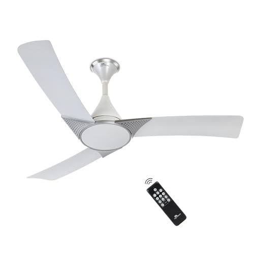 RR Signature Raptor 1200mm BLDC Designer Ceiling Fan | 350 RPM, 32W Low Power | 60% Energy Saving | 4 Smart Modes | High Airflow | Low Noise | 2-Year 