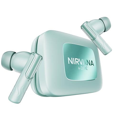 boAt Nirvana Ivy Pro, Dolby Atmos w/Head Tracking, 52dB Hybrid Adaptive ANC,Hi-Res LDAC, Titanium Dual Drivers, Bluetooth Earbuds, TWS Ear Buds Wirele