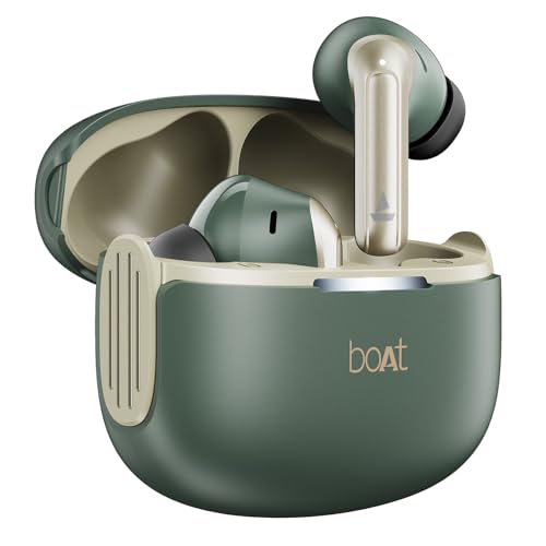 Boat Airdopes 219, 4Mics ENx, 40H Battery, Best in Segment for Calling, Stream Ad Free Music via App Support, Bluetooth Earbuds, TWS Ear Buds Wireless