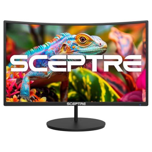 Sceptre New Curved 27-inch Gaming Monitor 100Hz 1080p R1500 98% sRGB HDMI x2 VGA Build-in Speakers, VESA Wall Mount Machine Black 2026 (C275W-1920RN Series)