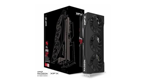 XFX Swift AMD Radeon RX 9060 XT OC Triple Fan Gaming Edition with 16GB GDDR6 HDMI 2xDP, AMD RDNA 4 RX-96TS316B7